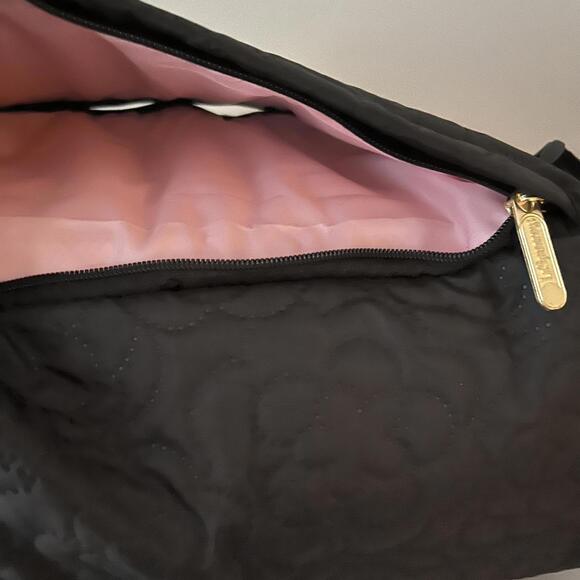 Lesportsac Black Embroidery Double Trouble Backpack NWT - Picture 5 of 5